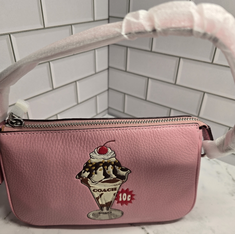 NWT Coach Pink Sundae Graphic Crossbody Bag